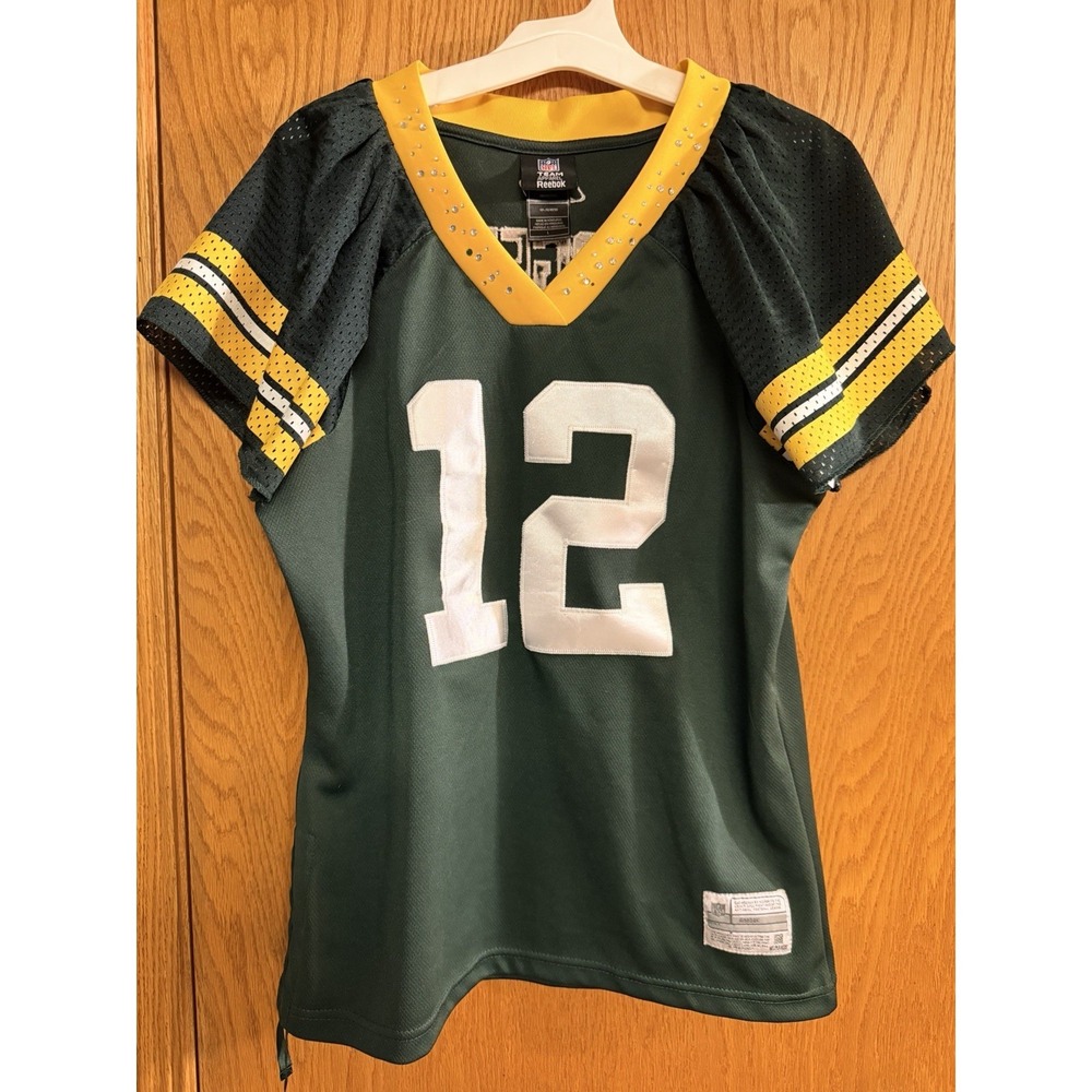 Green‎ Bay Packers Aaron Rodgers #12 Women's Jersey Super Bowl XLV Reebok Small